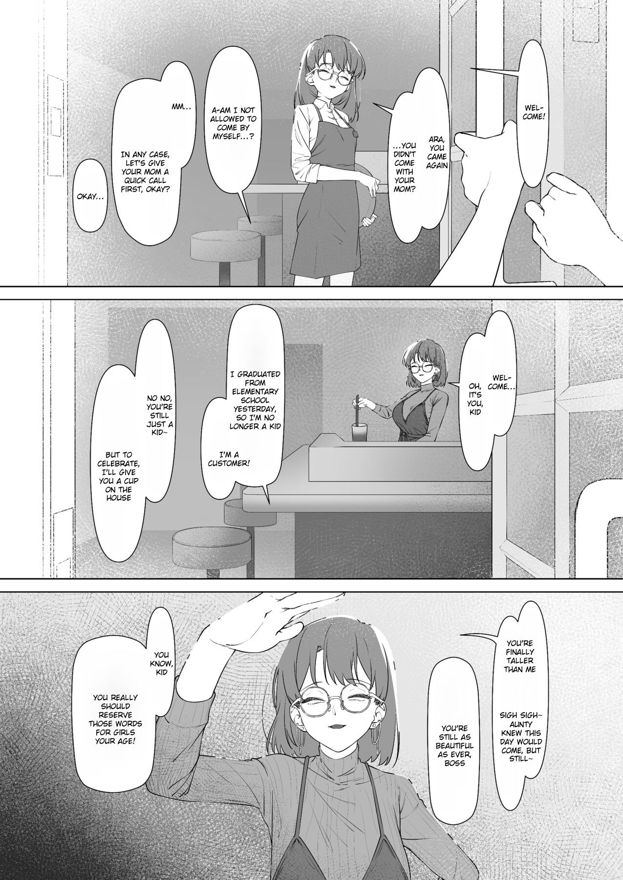 Hentai Manga Comic-My first sexual experience was with the boss of the cafe I'd been going to for 16 years-Read-3